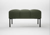 Quadro Ottoman Loop Boucle Forest / Black