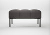 Quadro Ottoman Loop Boucle Granite / Black