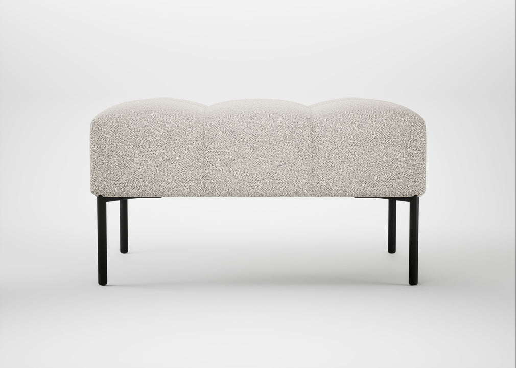 Quadro Ottoman Loop Boucle Polar / Black