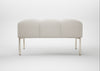 Quadro Ottoman Loop Boucle Polar / Stainless Steel