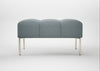 Quadro Ottoman Loop Boucle Sky / Stainless Steel