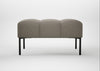 Quadro Ottoman Loop Boucle Taupe / Black