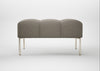 Quadro Ottoman Loop Boucle Taupe / Stainless Steel