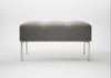 Quadro Ottoman Nobilis Velvet Dolphin / Stainless Steel