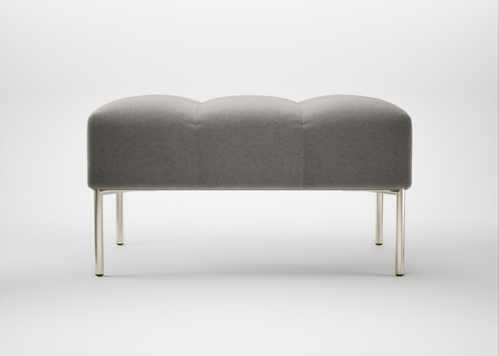 Quadro Ottoman Nobilis Velvet Dolphin / Stainless Steel