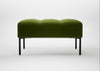 Quadro Ottoman Nobilis Velvet Leaf / Black