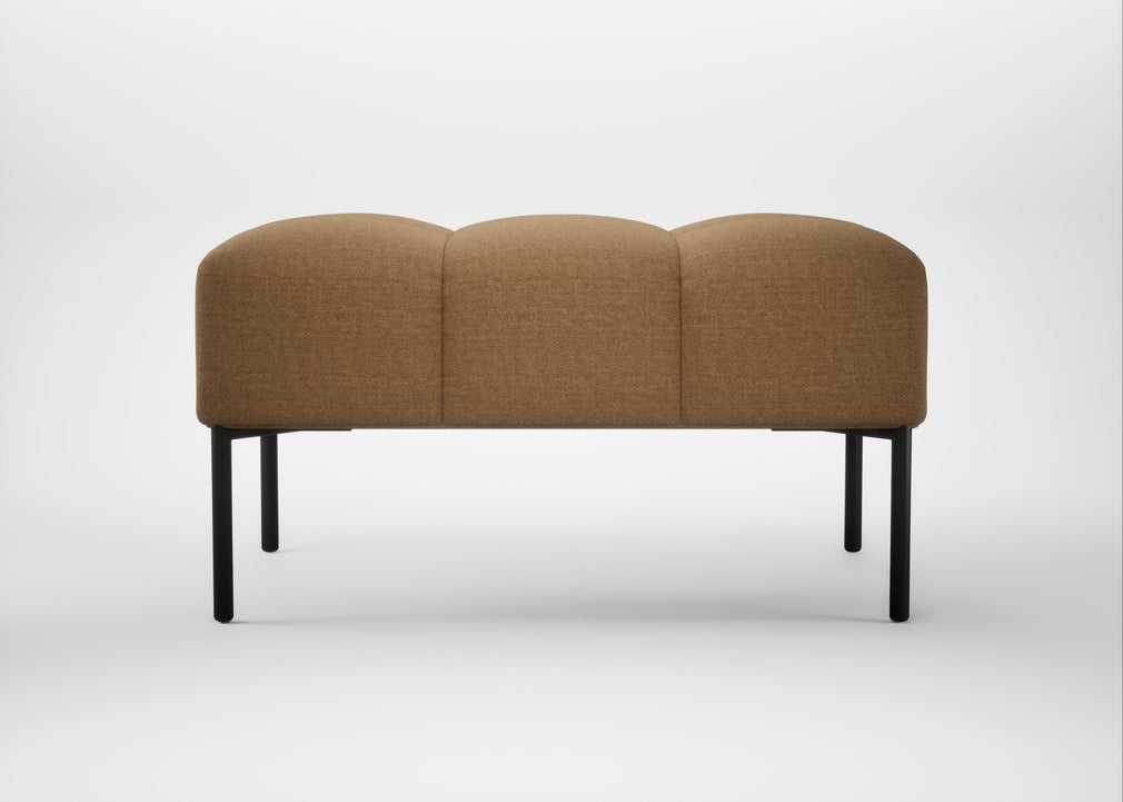 Quadro Ottoman Siena Cotton Clay / Black