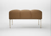 Quadro Ottoman Siena Cotton Clay / Stainless Steel