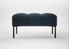 Quadro Ottoman Siena Cotton Deep Sea / Black