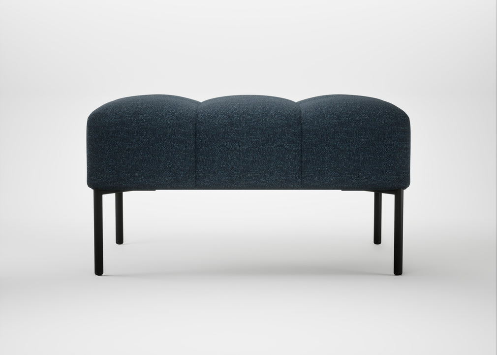 Quadro Ottoman Siena Cotton Deep Sea / Black
