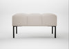 Quadro Ottoman Siena Cotton Natural / Black
