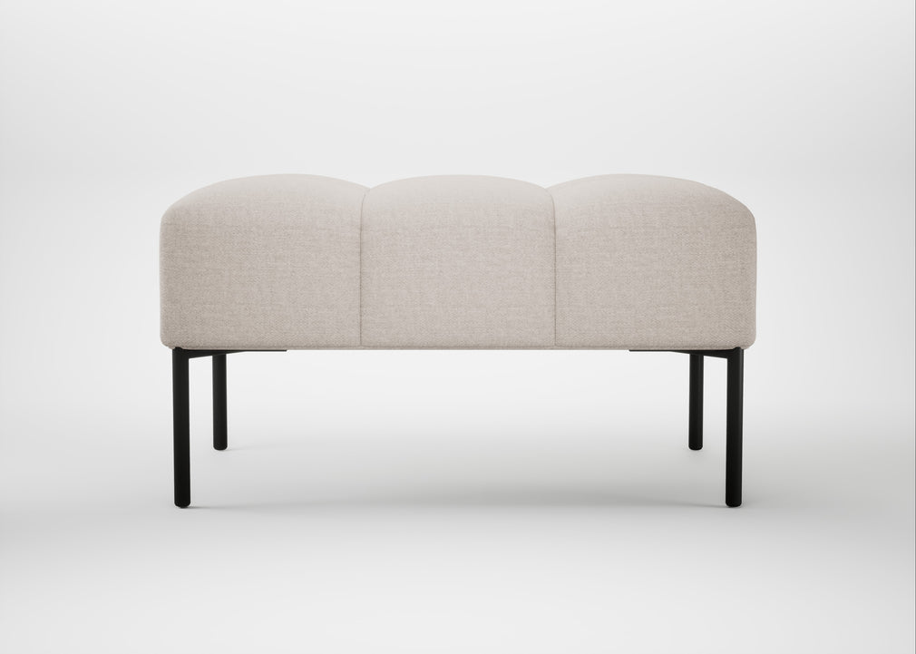 Quadro Ottoman Siena Cotton Natural / Black