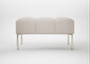 Quadro Ottoman Siena Cotton Natural / Stainless Steel