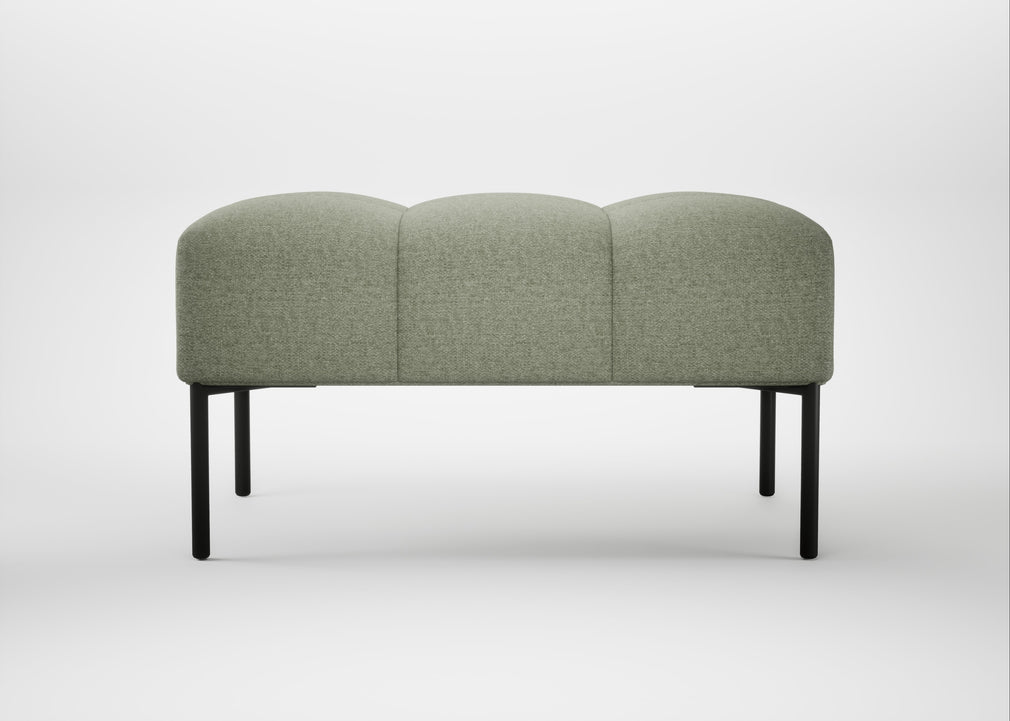 Quadro Ottoman Siena Cotton Pistachio / Black