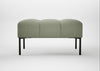 Quadro Ottoman Siena Cotton Pistachio / Black