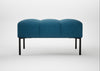 Quadro Ottoman St Moritz Wool Blue / Black