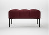 Quadro Ottoman St Moritz Wool Red / Black