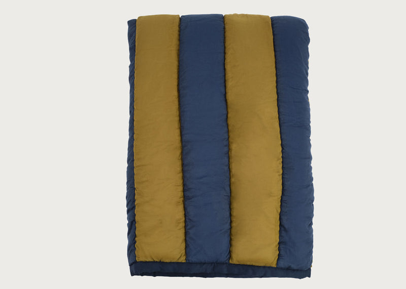 Stripe Quilt Navy and Olive