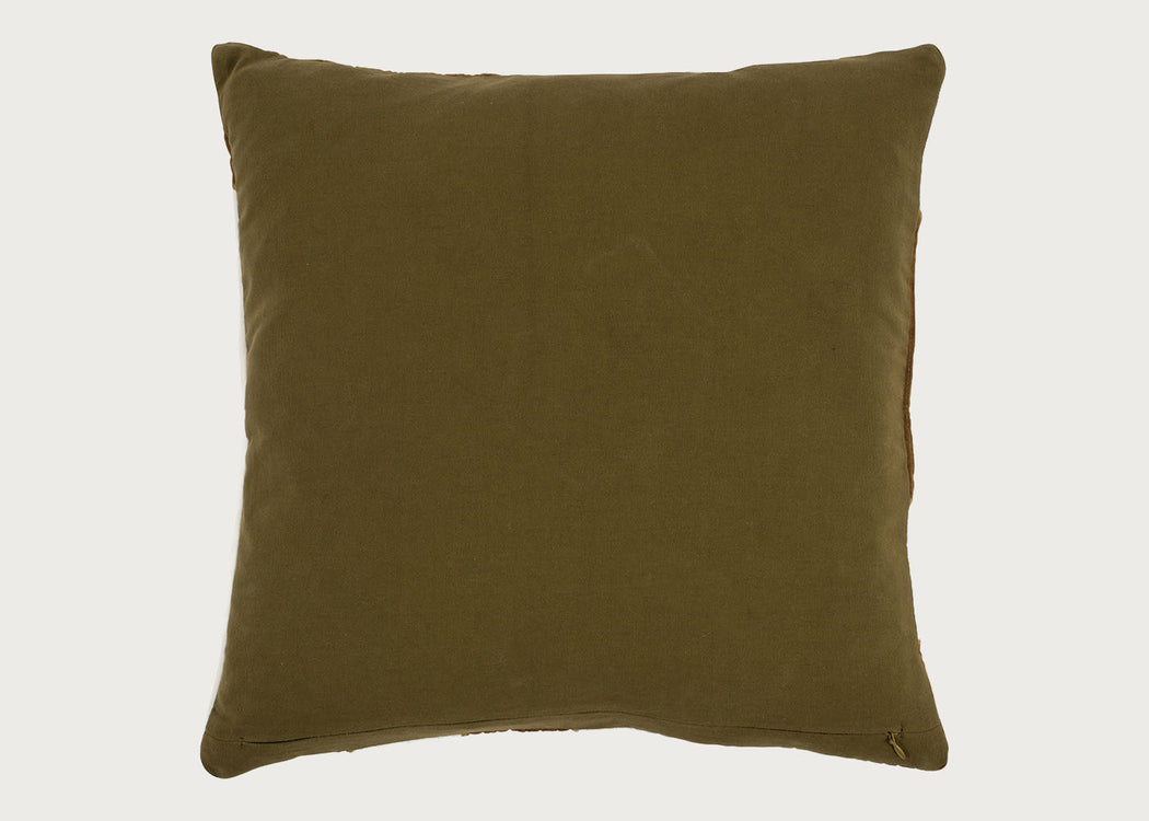 Heal's 59 Cushion Olive & Cream 45 x 45cm