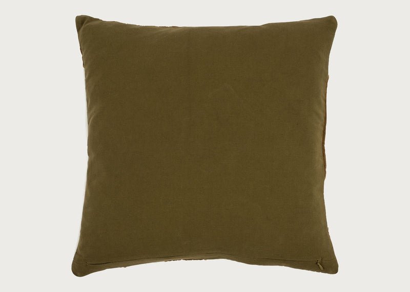 Heal's 59 Cushion Olive & Cream 45 x 45cm