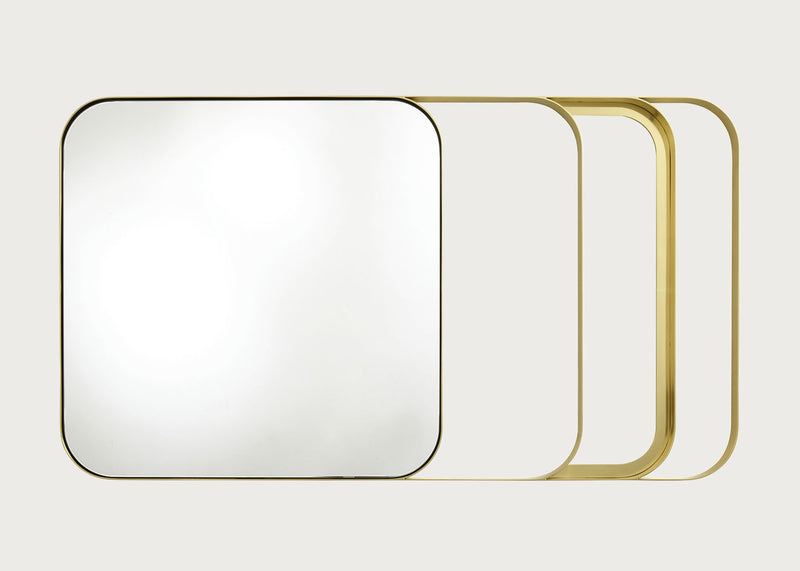 Good Vibes Mirror Brass