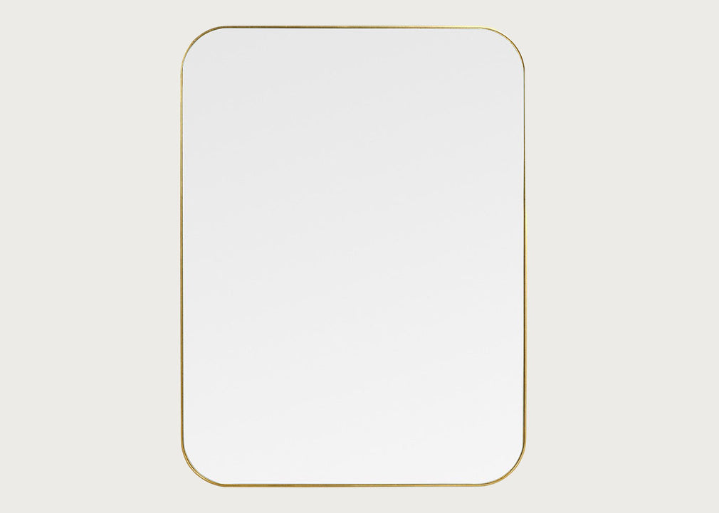 Fine Edge Mirror Rectangle Curved