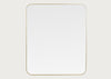 Fine Edge Mirror Rectangle Curved