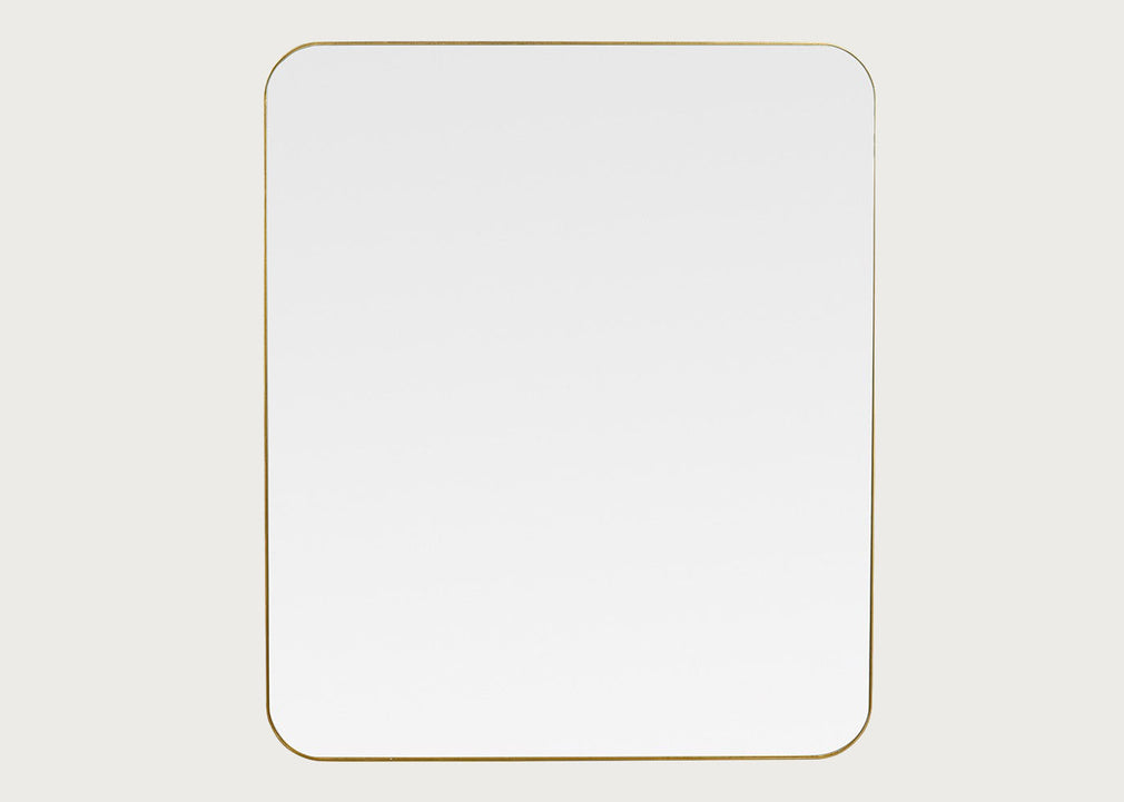 Fine Edge Mirror Rectangle Curved