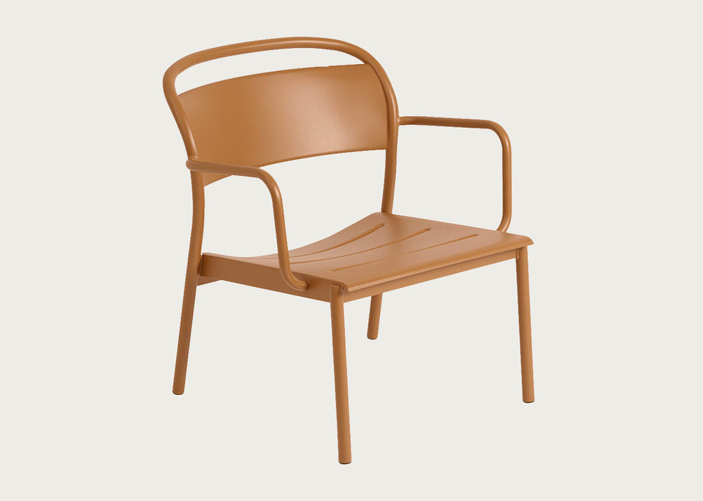 Linear Outdoor Steel Lounge Armchair