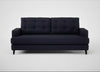 Mistral 3 Seater Sofa Boucle Indigo / Black