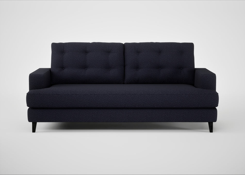 Mistral 3 Seater Sofa Boucle Indigo / Black