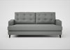 Mistral 3 Seater Sofa Boucle Steel / Black