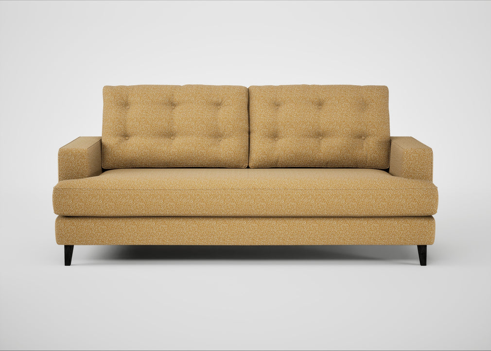 Mistral 3 Seater Sofa Boucle Tweed Citrine / Black