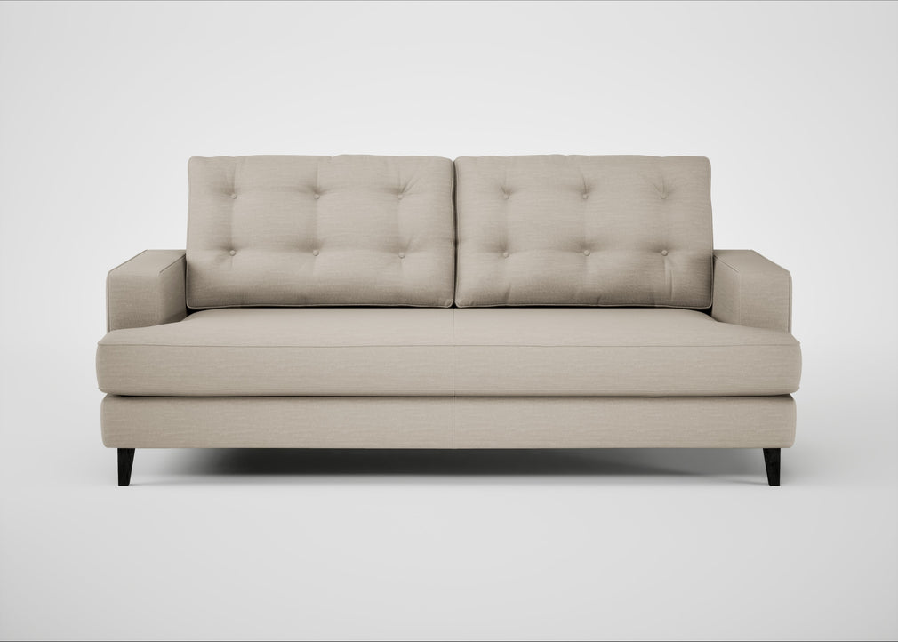 Mistral 3 Seater Sofa Broad Weave Putty / Black