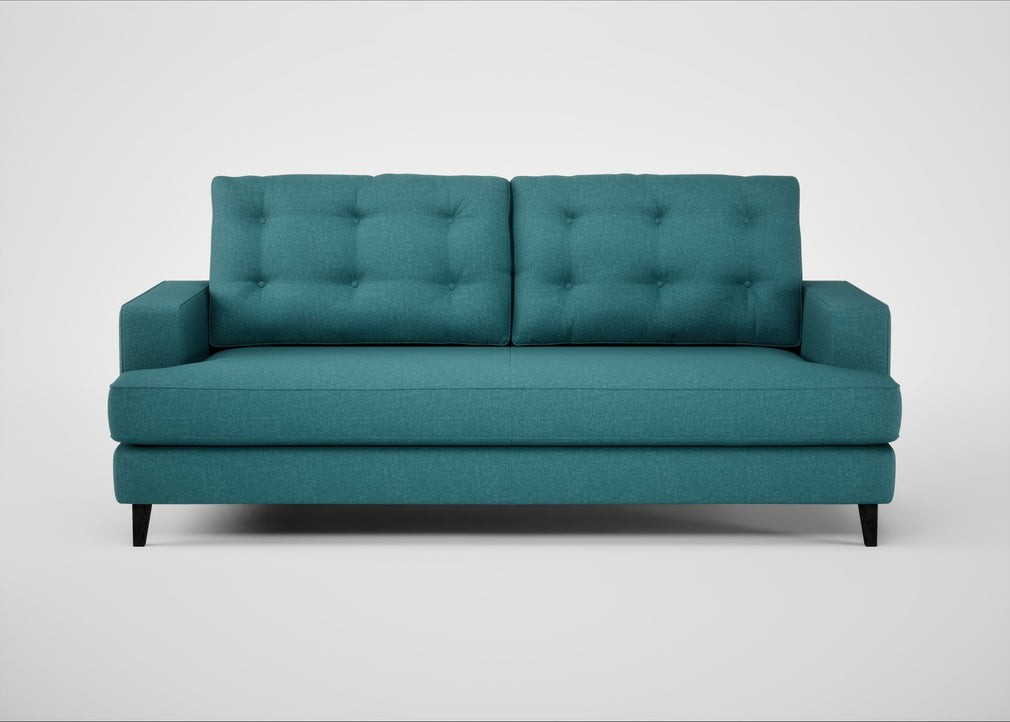 Mistral 3 Seater Sofa Brushed Cotton Cadet / Black