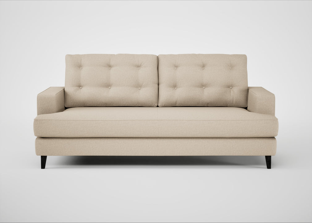 Mistral 3 Seater Sofa Brushed Cotton Oat / Black