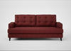 Mistral 3 Seater Sofa Capelo Linen-Cotton Etruscan Red / Black