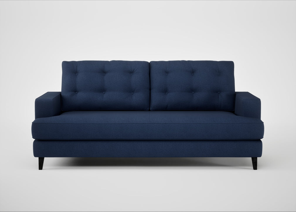 Mistral 3 Seater Sofa Capelo Linen-Cotton Inkspot / Black