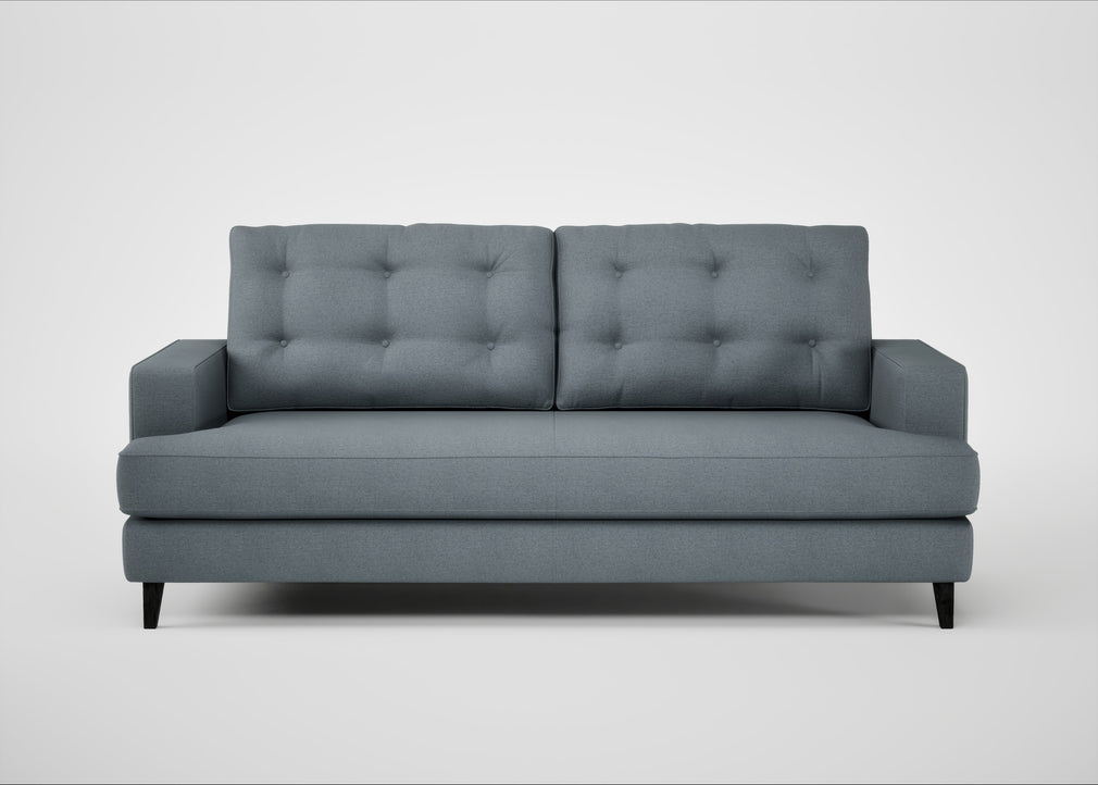 Mistral 3 Seater Sofa Capelo Linen-Cotton Mineral / Black
