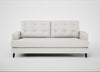 Mistral 3 Seater Sofa Capelo Linen-Cotton Sea Salt / Black