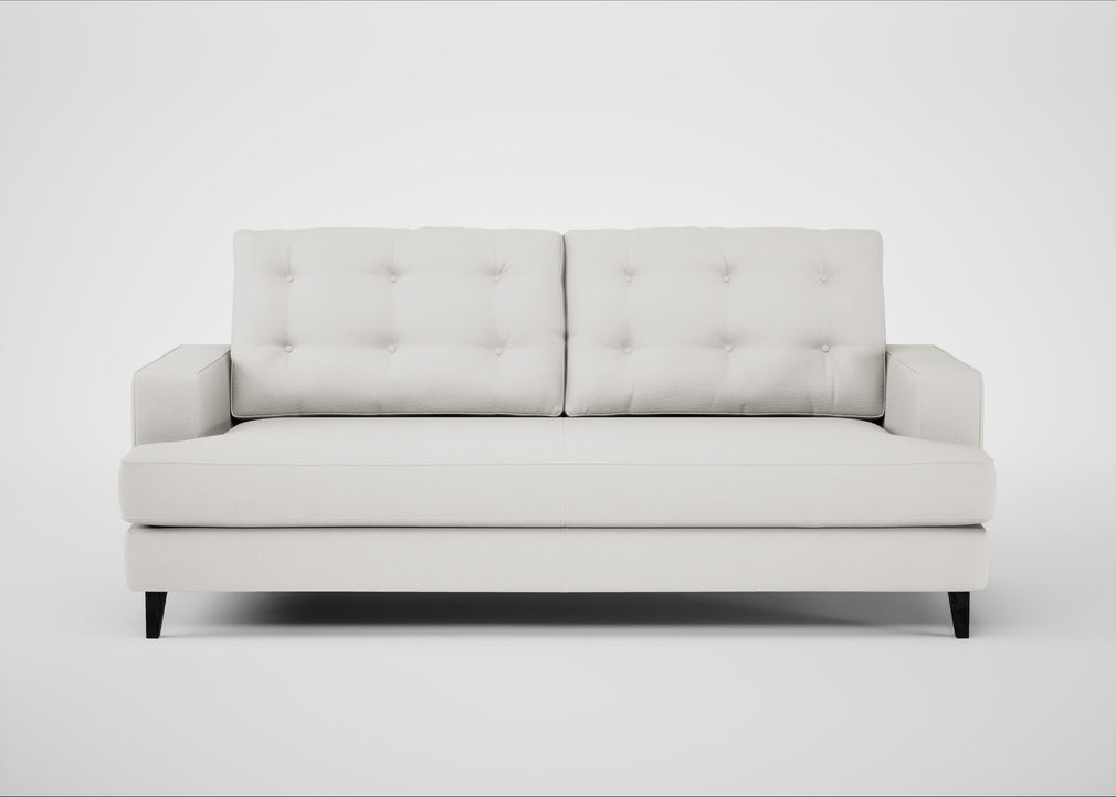 Mistral 3 Seater Sofa Capelo Linen-Cotton Sea Salt / Black