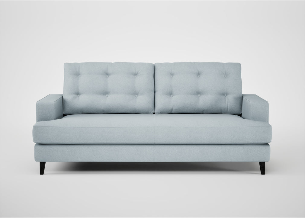 Mistral 3 Seater Sofa Capelo Linen-Cotton Sea Shanty / Black
