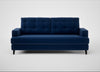 Mistral 3 Seater Sofa Cotton Velvet Midnight / Black