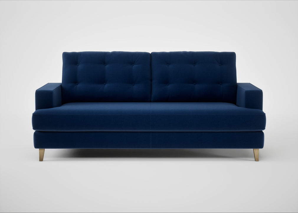 Mistral 3 Seater Sofa Cotton Velvet Midnight / Natural