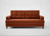 Mistral 3 Seater Sofa Cotton Velvet Russet / Black