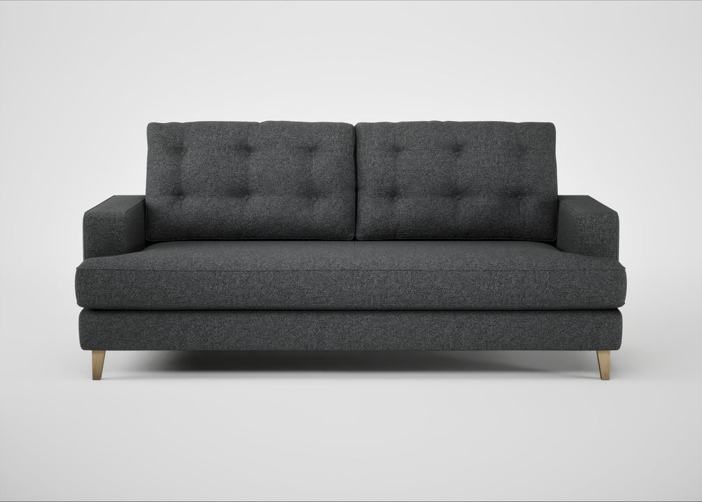 Mistral 3 Seater Sofa Melton Wool Granite / Natural