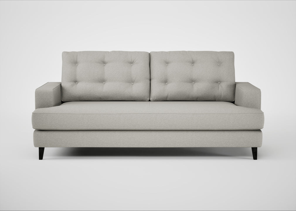 Mistral 3 Seater Sofa Melton Wool Limestone / Black