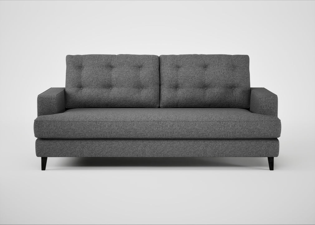 Mistral 3 Seater Sofa Melton Wool Shale / Black