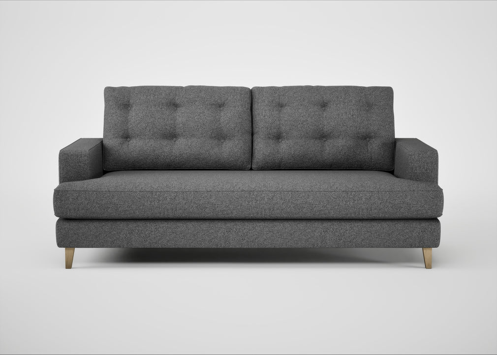 Mistral 3 Seater Sofa Melton Wool Shale / Natural