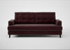 Mistral 3 Seater Sofa Smart Luxe Velvet Acorn / Black